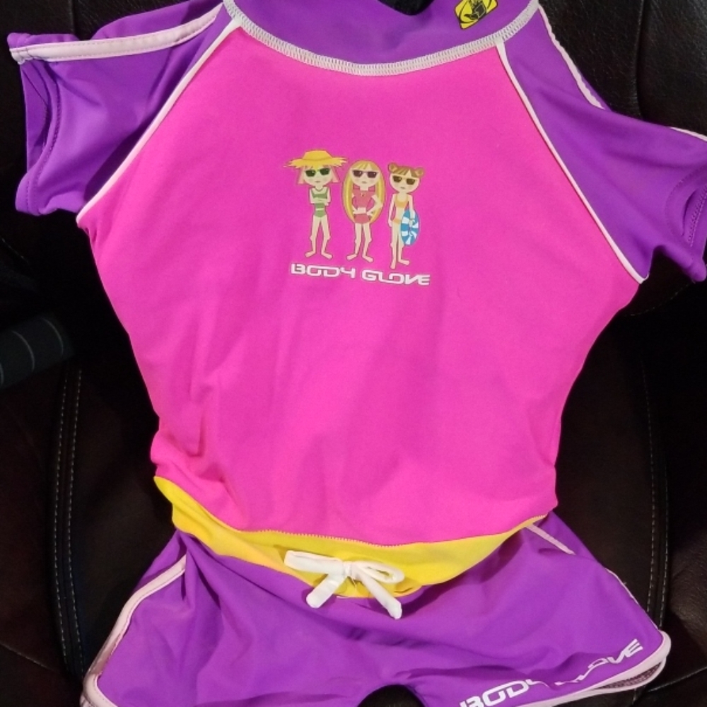 Toddler Girl's Body Glove float swimsuit